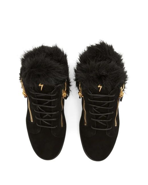 Sneakers Kriss Con Zip di Giuseppe Zanotti in Black