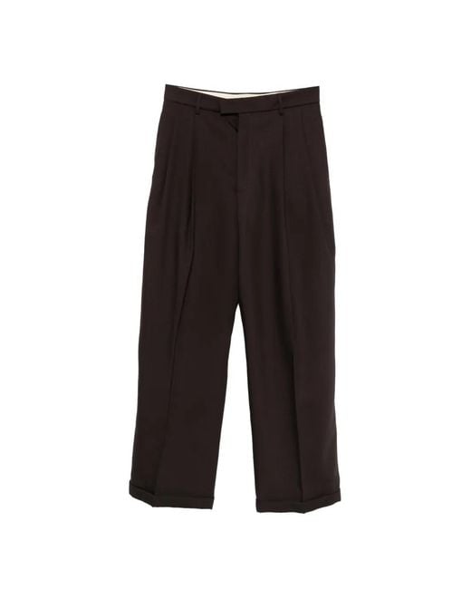 Barena Black Braghier Trousers for men