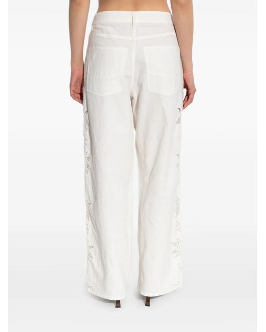 Pantaloni Con Ricamo di Zadig & Voltaire in White