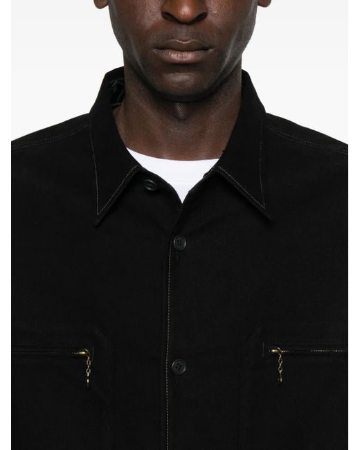Chimala Black Point-Collar Shirt for men