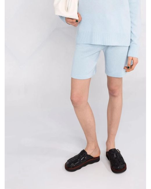 P.A.R.O.S.H. Blue Winnie Drawstring Shorts