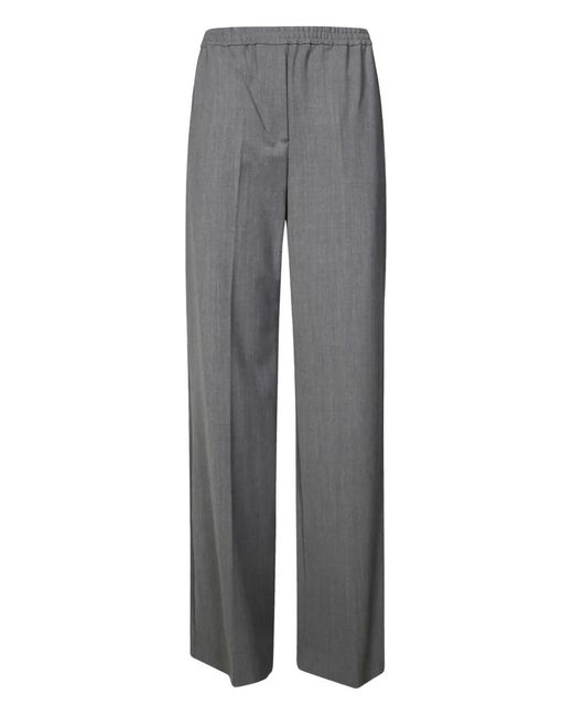 Weekend by Maxmara Gray Petra Elasticated-Waistband Trousers