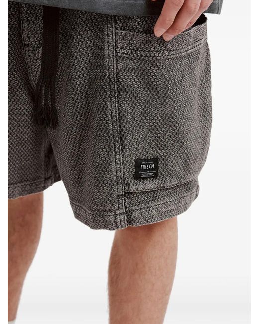 FIVE CM Gray Drawstring-Fastening Shorts for men