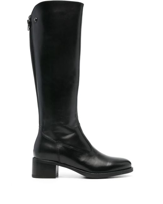 Botas Guanto con tacón de 45 mm Nero Giardini de color Black