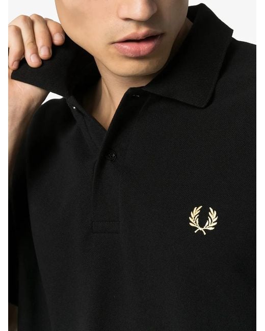 Fred Perry Black M3 Piqué Polo Shirt for men