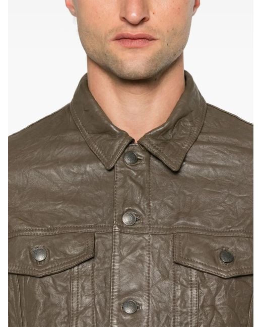 Giacca Con Effetto Stropicciato di Zadig & Voltaire in Brown da Uomo