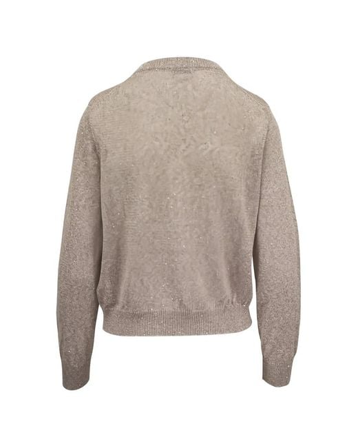 Brunello Cucinelli White Patch-Pocket Cardigan