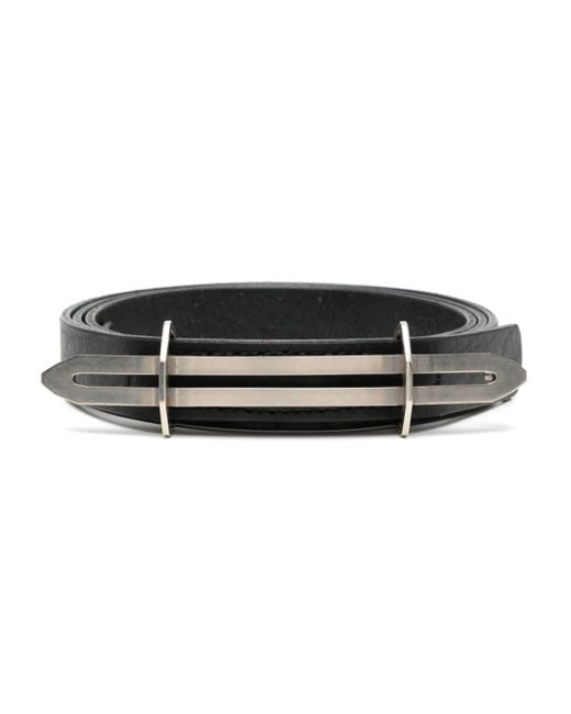 Julius Black Vector Leather Belt for men