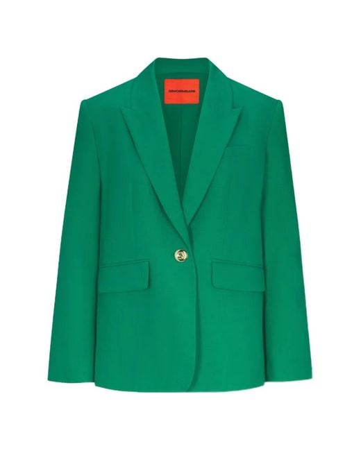 Simon Miller Green Lennox Single-Breasted Jacket