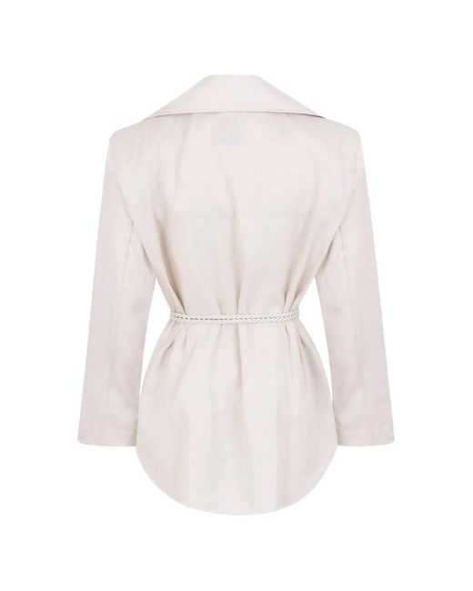 CAYET White Julia Overshirt
