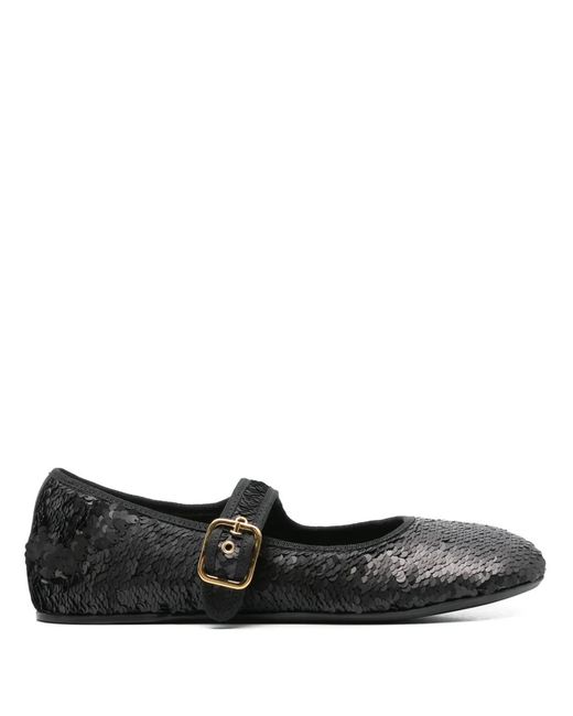 Agl Attilio Giusti Leombruni Black Bebe Ballerina Shoes