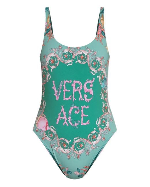 Versace Green Badeanzug