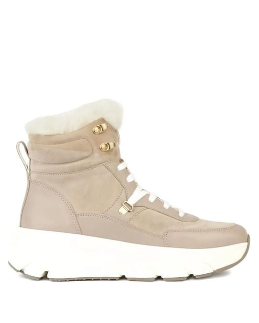 Geox Natural Lace-Up Boots