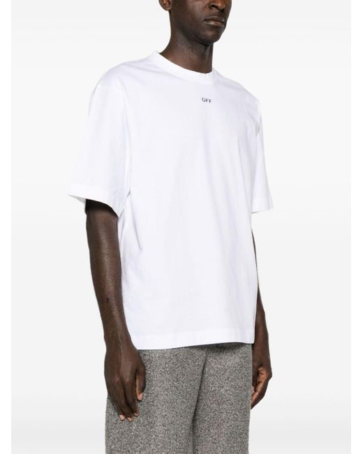 Off-White c/o Virgil Abloh T-Shirt mit Logo-Print in White für Herren