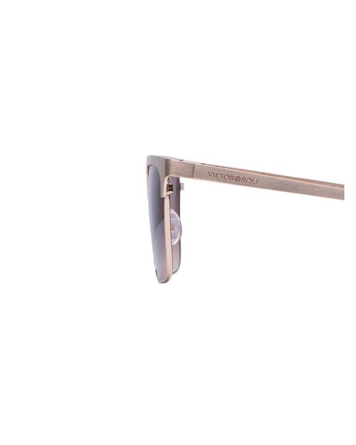 Viktor & Rolf Pink Square-Frame Sunglasses