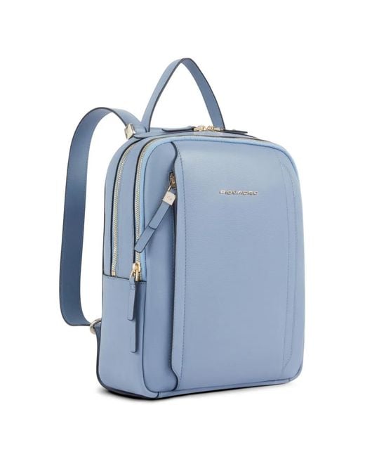 Piquadro Blue Circle Leather Backpack