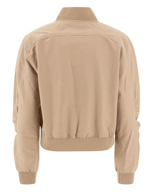The Loom Natural Zip-Front Bomber Jacket