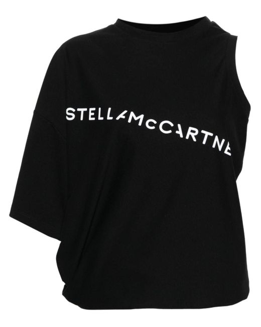 Stella McCartney Black Asymmetrisches Tanktop