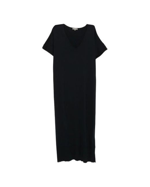 Robe Longue En Jersey N.Peal Cashmere en coloris Black