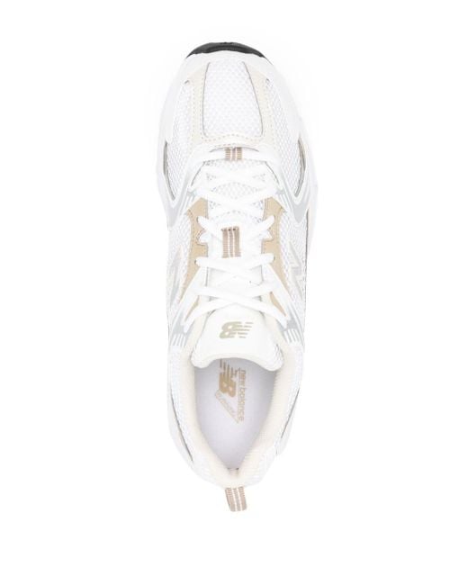 New Balance White 530 Sneakers mit Mesh-Einsätzen