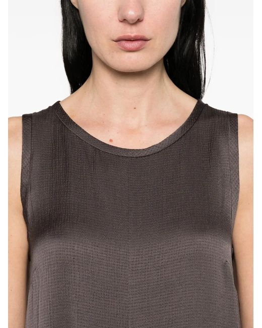 Marella Brown A-Line Midi Shift Dress