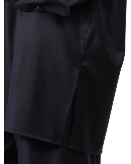 Dusan Blue Buttoned Oversized Shirt