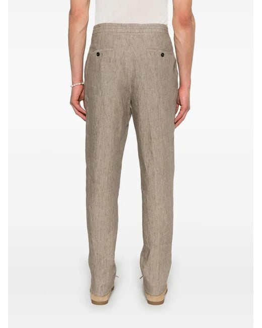 Zegna Natural Linen Trousers for men