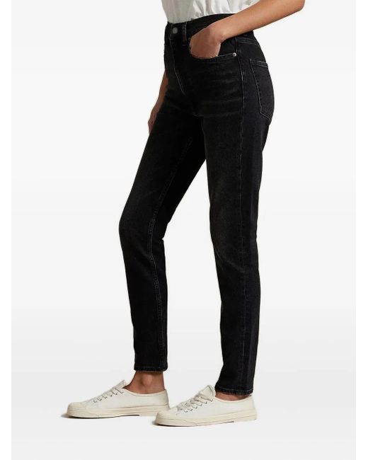 Polo Ralph Lauren Black High-Waisted Straight Jeans