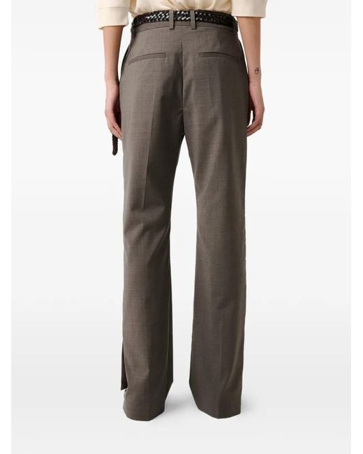 Studio Nicholson Gray Mitra Split Hem Trousers