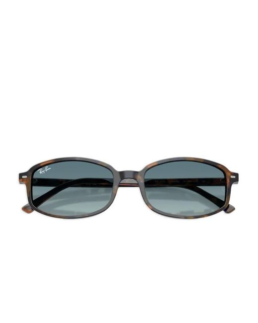 Ray-Ban Gray Tortoiseshell Rectangle Sunglasses