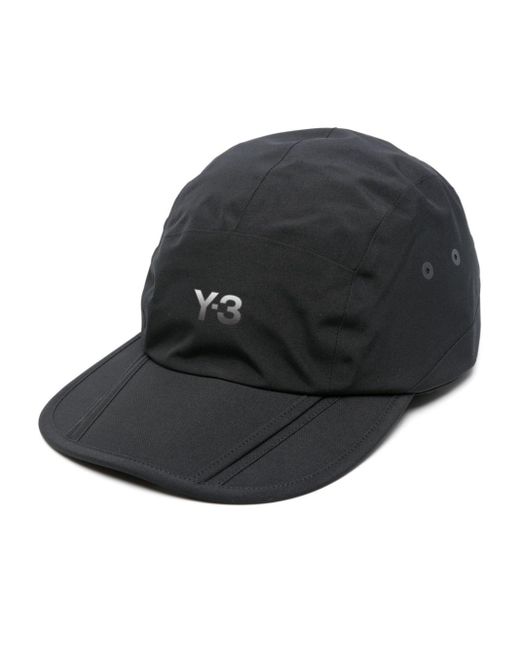 Gorra con logo estampado Y-3 de color Black
