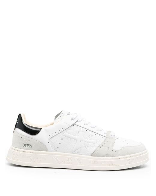 Premiata Quinn Panelled Low-top Sneakers in White for Men | Lyst Canada