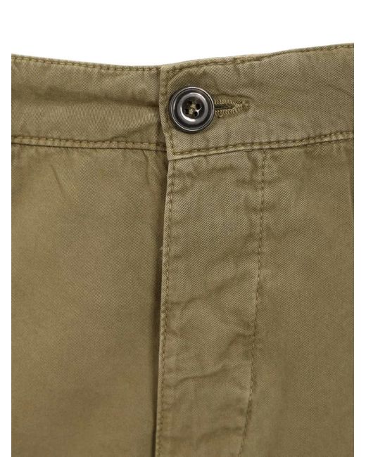 Al Duca D'aosta Green Cargo Shorts for men