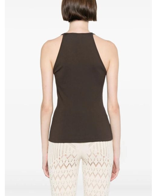 Max Mara Brown Sleeveless Tops