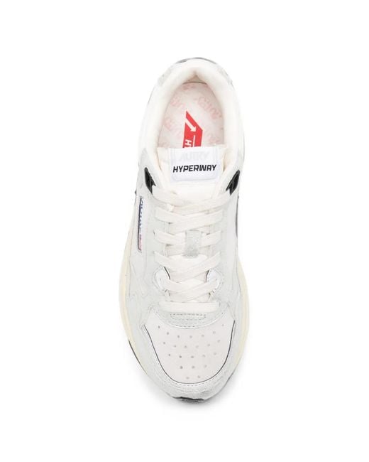 Autry White Hyperway Low Lamsue/Mesh