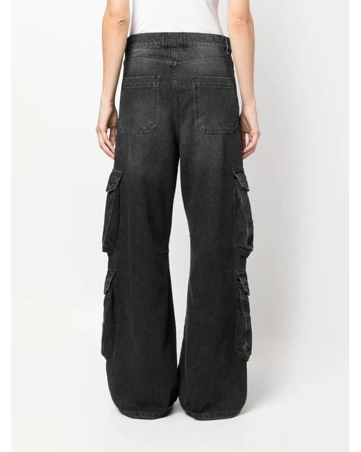 DIESEL Gray D-side Cargo Jeans