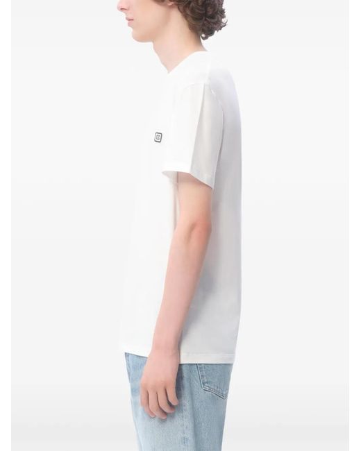 Valentino Garavani White Vlogo-Patch T-Shirt for men