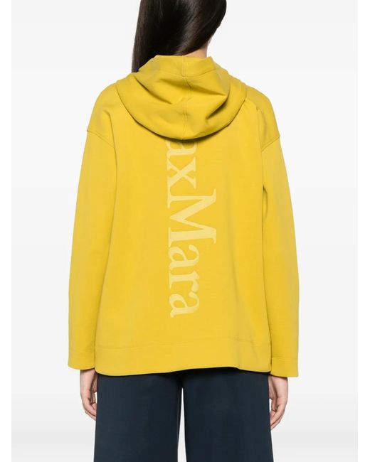 Max Mara Yellow Zip-Up Sweatshirt