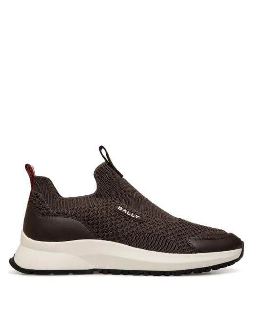 Bally Brown Outline Sneakers for men