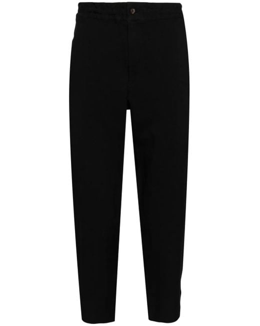 COMME DES GARÇON BLACK Black Cropped-Hose Mit Stretchbund