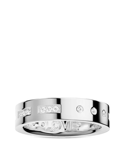 Apm Monaco White Morse Love Ring