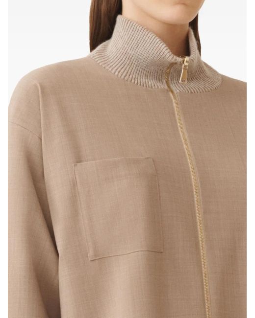 Fabiana Filippi Natural Zip-Fastening Reversible Jacket
