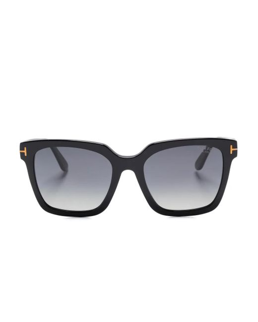 Tom Ford Black Square-Frame Sunglasses
