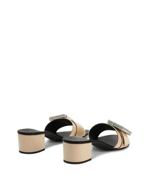Giuseppe Zanotti Black 40Mm Miss Buckle Sandals