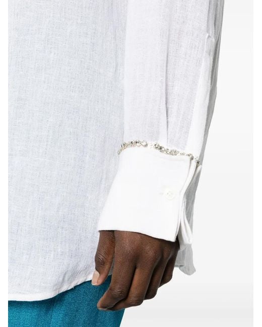 N°21 White Gem-Detailed Tunic