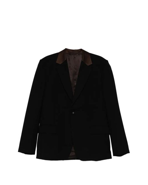 Wales Bonner Black Single-Breasted Blazer for men