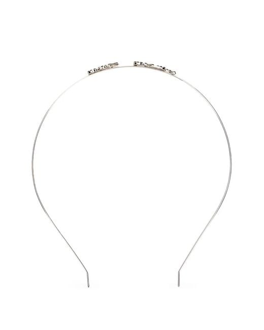 Red(v) White Embellished Headband