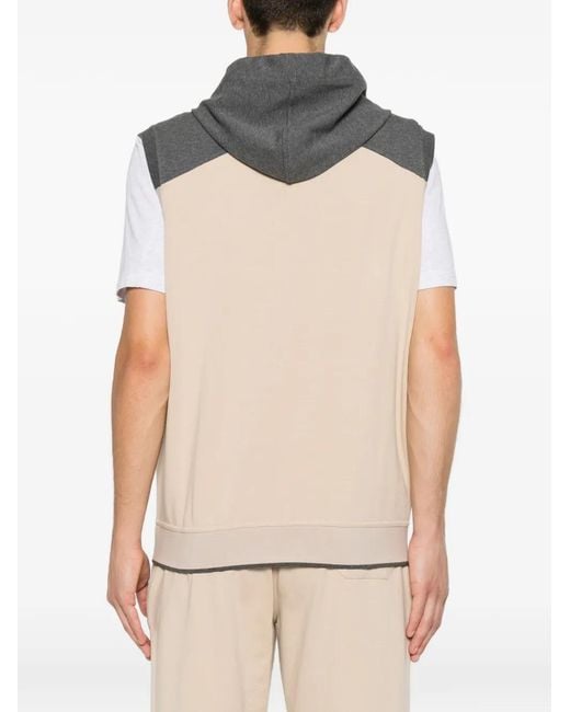Stefano Ricci White Logo-Embroidered Zip-Up Hoodie for men