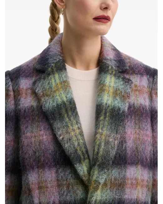 Paul Smith Gray Plaid-Check Blazer