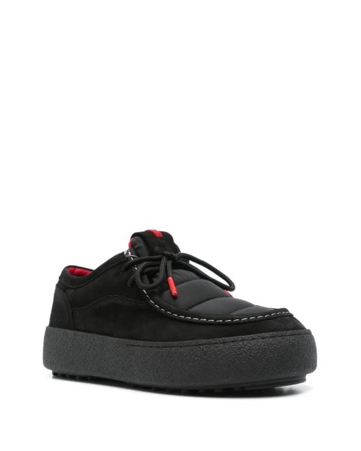 Moon Boot Black Mtrack Derby Shoes for men